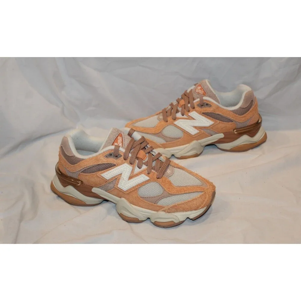 New Balance Women's 9060 Athletic Sneakers Beige Orange NEW SZ 7